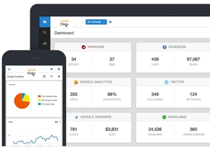 Local Clicks reporting portal